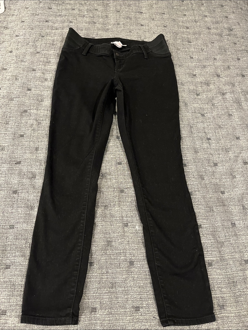 Issabel skinny maternity pants Black